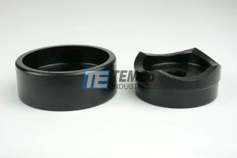 2-1/2 Inch Conduit Punch and Die Set for Hydraulic Knockout Driver With 3/4-16 Thread, 13 Ton Capacity, black oxide finish