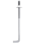 Concrete Anchor Bolts 3/4 In By 10 In L-Shaped Hot-Dip Galvanized 10 Pack With Nuts And USS Washers Carbon Steel Outdoor Masonry Fasteners