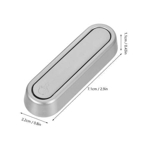 No Sweat Foldable Invisible Wall Hooks Zinc Alloy Storage Hangers 4 Pack close-up view of a sleek, silver foldable wall hook.