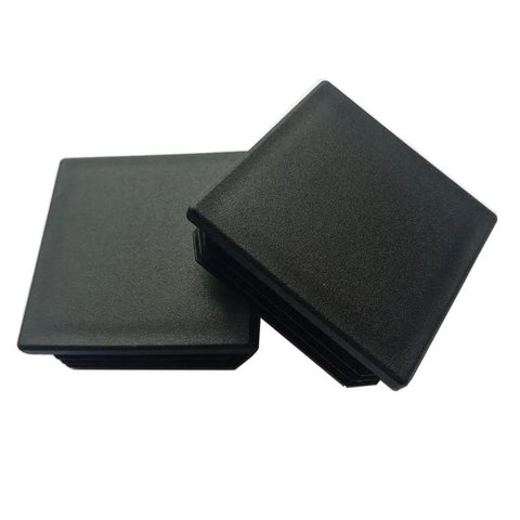 8 Pack One And Three Quarter Inch Square Plastic Plugs End Caps For Square Tubing Posts Fits 45mm OD Tubing ID 1.61 To 1.71 Inches