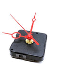 Quartz Wall Clock Movement Repair Kit With Silent Motor Night Light And Replacement Parts For DIY Clock Projects, red hands