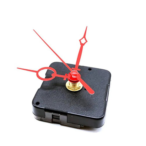 Quartz Wall Clock Movement Repair Kit With Silent Motor Night Light And Replacement Parts For DIY Clock Projects, red hands