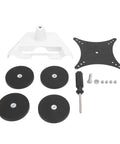 Beefy Magnetic Car Roof Mount Kit For Mini Internet Satellite Antenna With Stainless Steel Bracket And Four 100 Lb Magnets shown