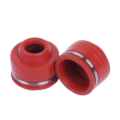 Red rubber valve stem seals for ATMT1-008 Performance Beefed Up Big Bore Cylinder Kit For GY6 80cc 47mm 139QMB ATV