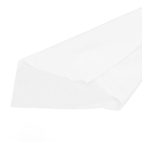 100 Pack Polyester Dope Microfiber Wipers - Soft white cloth for zero scratch cleaning on lenses and screens.