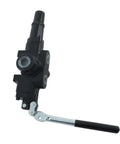 Side view of Heavy Duty One Spool Hydraulic Control Valve For Log Splitters And Loaders With Three Quarter Inch NPT Ports And One Half Inch NPT Work Ports Delivers 30 GPM At 3625 PSI.