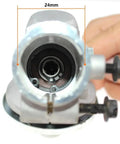 Close-up of Gear Box For Brush Cutter Fits BCZ260S TRZ230S EXZ2401S BC T3195 31001 showing 24mm drive tube, 7 tooth spline.