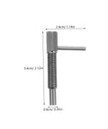 Tough Retractable Plunger Pin With Spring Return Knurled Handle 54mm stainless steel indexing safety latch for toolboxes.