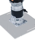 Tough As Nails Aluminum Router Table Insert Plate With Miter Gauge For Woodworking Benches and Table Saw Rigs with router.
