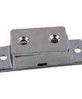 Extra Strong Magnetic Door Catch For Cabinets And Cupboards, 304 Stainless Steel Heavy Duty Latch For Bathroom, Silver Finish