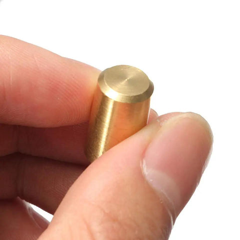 Close-up of brass component from DIY Drill Accessory Kit For Lathe And Milling Machines With 12V 36V DC 555 Motor Miniature Hand Drill