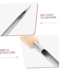 Grain Sampler Tool Stainless Steel Sampling Probe for wheat rice sorghum shown with detailed tip and handle views