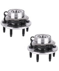 Front Wheel Bearing And Hub Assembly 4x4 6 Lug With ABS Two Piece Set For Chevy Avalanche Express 1500 2500 Silverado