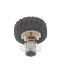 Front view of Tiny 12V Electric Motor For DIY Toy Robots With Wheel Kit And Fixed Frame Nut Quiet Iron Build Big Torque product