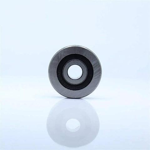 Workhorse Grade V Groove Sealed Ball Bearing 8x28x8mm Pulley Wheel Roller for Linear Motion Guides close-up profile view.