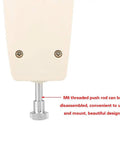 Handheld 50N Analog Push Pull Dynamometer With Dial Gauge, M6 threaded push rod and beige housing