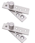 2 Pack Hidden Door Pivot Hinges Solid Stainless Steel Concealed Hinges For Bookcase And Secret Doors 270 To 360 Degree Rotation