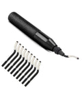 Hand Deburring Tool Kit Set With 10 Blades, Portable DIY Friendly Deburring Tool For Wood, Plastic, Aluminum, Copper And Steel