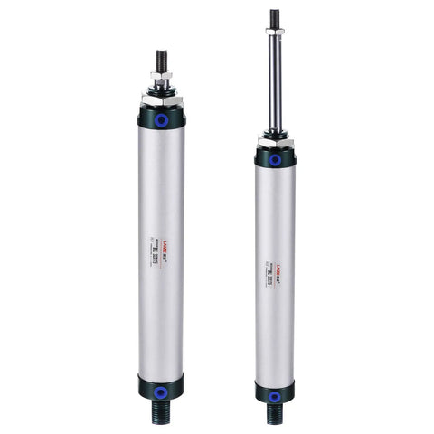 Double Action MAL32X175 32mm Bore 175mm Stroke Pneumatic Cylinder With Y Connector And 4-Piece Quick Fitting Set