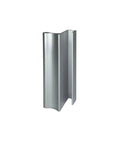 Satin Anodized Aluminum 3 Inch Door Pull With 7/16 Inch Lip For Sliding Glass And Panel Doors D643A standing upright on white background