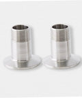 Premium Stainless Steel Tri Clamp Ferrule Adapter Kit With Hose Barb And Silicone Seals For Home Brew Pro Setup Perfect Beer Making Gear, 304 SS