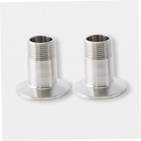 Premium Stainless Steel Tri Clamp Ferrule Adapter Kit With Hose Barb And Silicone Seals For Home Brew Pro Setup Perfect Beer Making Gear, 304 SS