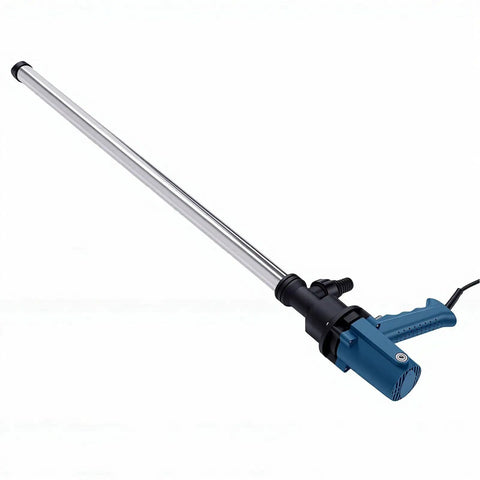 Aunmas Portable Electric Drum Pump With 90Cm Stainless Steel Tube For Transfer Of Water, Kerosene, Derv In 200L And 220L Standard Drums Lightweight Handheld Design With Us Plug For Easy Mobile Liquid Flow At Job Sites