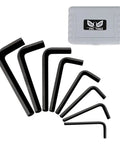 Jumbo Allen Wrench Set 8 Piece Extra Large Hex Key Kit Go-To Heavy Duty Black Finish includes tool case and hex keys
