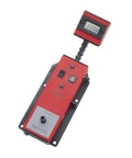 Portable Electronic Torque Tester With Quarter Inch Drive For Quick On The Go Tightening Checks 5 To 50 Inch Pounds Range Battery Powered Standalone Tool For Accurate Readouts, red metal unit with digital display