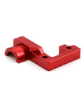 Ultra Lightweight Aluminum Gear Cover For One Tenth Scale RC Car TT02 Open Gearbox Shield, red aluminum upgrade part.