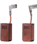 Heavy Duty Copper Carbon Brush Replacement Set Fits Various Cordless Power Tools OEM Authorized, featuring copper brushes with connectors.