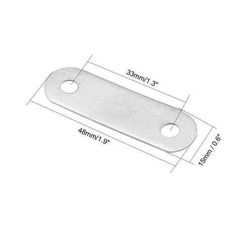 Stainless Steel Corner Brace Repair Plates For Furniture Pack Of 20 Or 50 30mm By 8mm Easy Screw Mounting Dimensions
