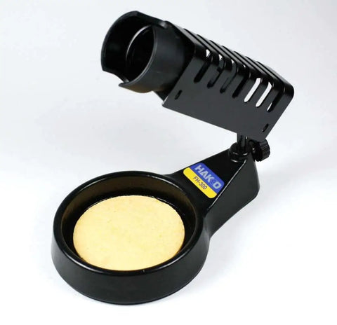Heavy Duty Soldering Iron Stand With Weighted Base Built In Cleaning Sponge And 599B Tip Cleaner For Safer Mess Free Repairs