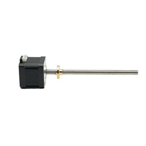 Rock Solid Nema 17 Stepper Motor With T8X8 Lead Screw Linear Actuator For Z Axis Cnc Upgrades, 42x40mm, durable design.