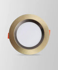 DJVHSRI Recessed Lighting Housing Trim Kits Round Downlight Recessed Ceiling Light Fixture 75Mm Cut Hole in gold finish.