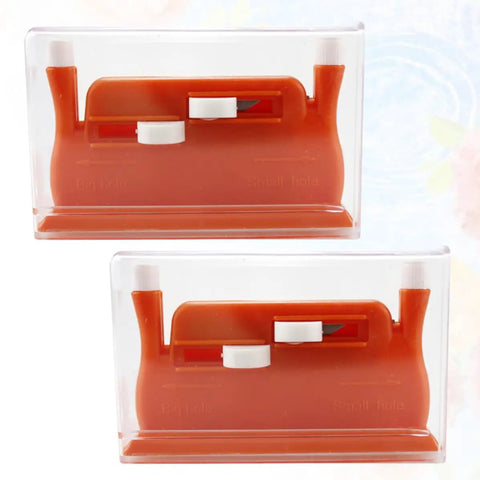 Mini Red Needle Threader Set For Easy Sewing No Fuss Quick Threading Ideal For Home And Shop Great Gift For Elderly People With Dim Eyes Thumb Threader Tool For Hand Sewing And Craft, red plastic
