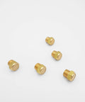 Pneumatic Air Muffler Silencer Set Pack Of Five With Beefy Brass And Sintered Bronze Build One Eighth Inch NPT Threads