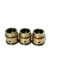 Three brass waterjet hydr cartridges AT01204 with orange O-rings, 3-pack spare parts