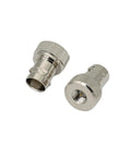SMA Male To BNC Female RF Adapter 2 Pack Low Loss Brass Nickel Plated Body With Gold Plated Contacts For Ham Radios Coax Connectors