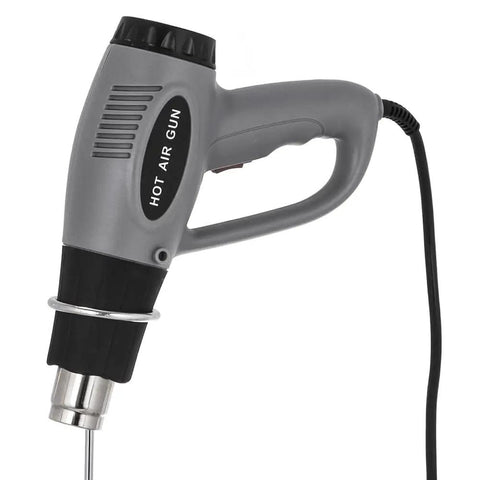GfaZxds 2 In 1 Hand Wrapping Machine With Heat Gun And Shrink Film showing hot air gun for sealing packaging tasks.