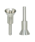 8 Millim Stainless Steel Quick Release Pin Button Type Heavy Duty Detachable Fastener Tool Free For Frequent Disassembly Projects And Rigging Gear on a white background.