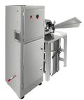Turmeric Powder Grinder Machine With Dust Collector, stainless steel, designed for smooth quick milling of spices and herbs.
