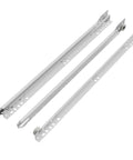Durable 10 To 24 Inch Drawer Slide Kit With Nylon Wheel Rails, powder coated, for cabinet and under desk, 30 mm wide, bottom mount