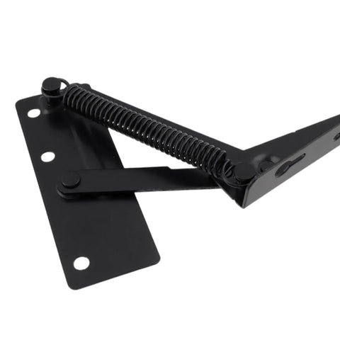 80 Degree Foldable Lifting Bracket Hardware For Storage Box Flip Up Spring Hinges, black metal hinge with spring