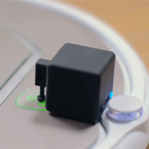 Smart Fingerbot Button Pusher for Rocker Switches on appliance surface, wireless app control, no wiring, Bluetooth compatible