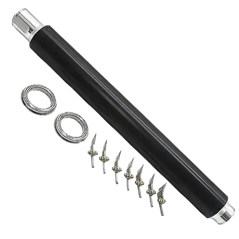Hot Roller Fuser Picker Finger Bearing Kit For MP 4000 Series Printers 4000 4000B 4001 4002 5000 5001 5002 Includes Fuser Roller Parts In One Handy 1 Set For Quick Repair And Plug And Play Printing. black fuser roller with picker fingers and bearings