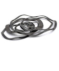 Three Wave Crest Spring Washer M14x17x0.3 Type Gasket Elastic Washer Set 30 Pieces, dark metal washers stacked