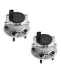 Pair Of Rear Wheel Hub Bearing Assemblies Replacement For 2012 To 2018 Ford Focus Without Parking Assist Ready To Install And Deliver Smooth Quiet Rides For L 2.0L Engines, shown front view