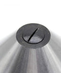 Close-up view of Bull Nose Live Center For Lathe MT3 Morse Taper 75 Degree Hollow Turning Alloy Steel Shaft, showing the top end.