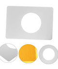 Stainless Steel Door Reinforcement Plate Set 6 Pieces No Drilling Deadbolt Cover And Repair Panel For Apartment Doors, close-up view